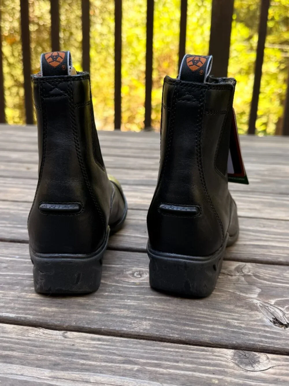 Ariat Heritage RT Zip Paddock Boots - Size 6.5 - Black - Equestrian